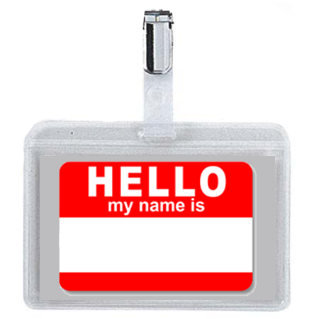 Name Tag 95Mm X 60Mm