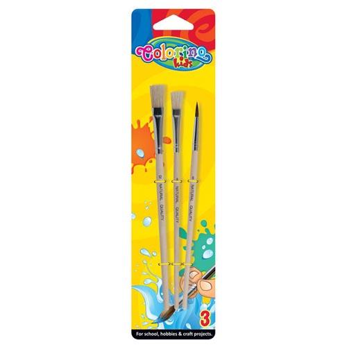 Paint Brushes X 3 Pcs In Blister
