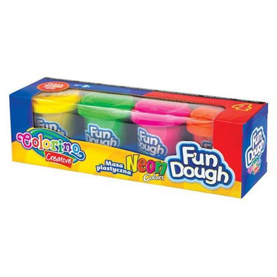 Fun Dough Neon Set X 4 Pcs