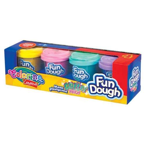 Fun Dough Glitter Pastel Colours Set X 4