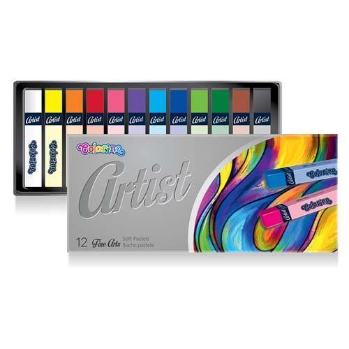 Artist Soft Pastels X12 Colours