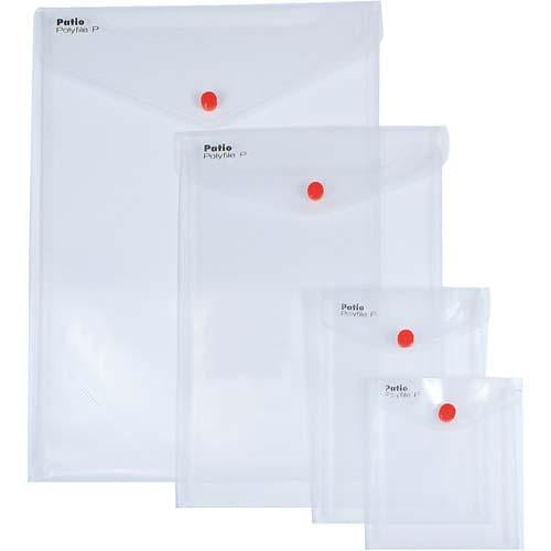 Plastic Envelope W/Button A6 - Vertical