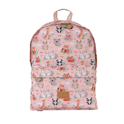 Pets Friends Woodland Pink School Backpack