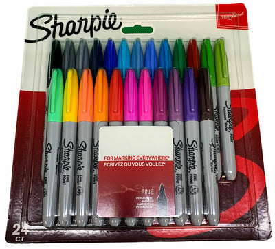 Sharpie Fine Permanent Marker X24 Colours