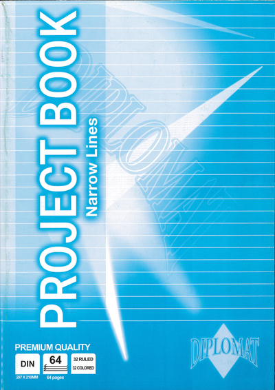 Project Book Narrow Lines A4