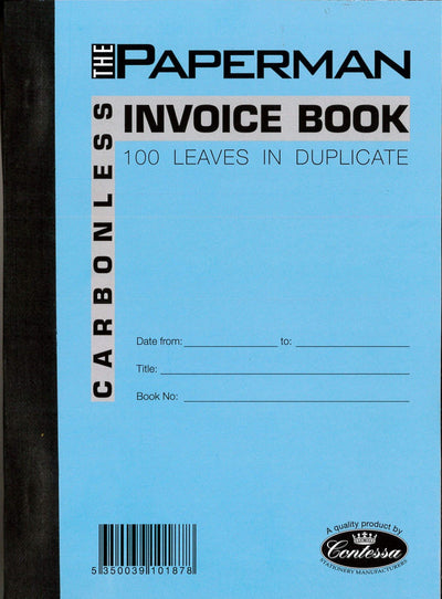 Invoice Book 100 Leaves In Duplicate Carbonless