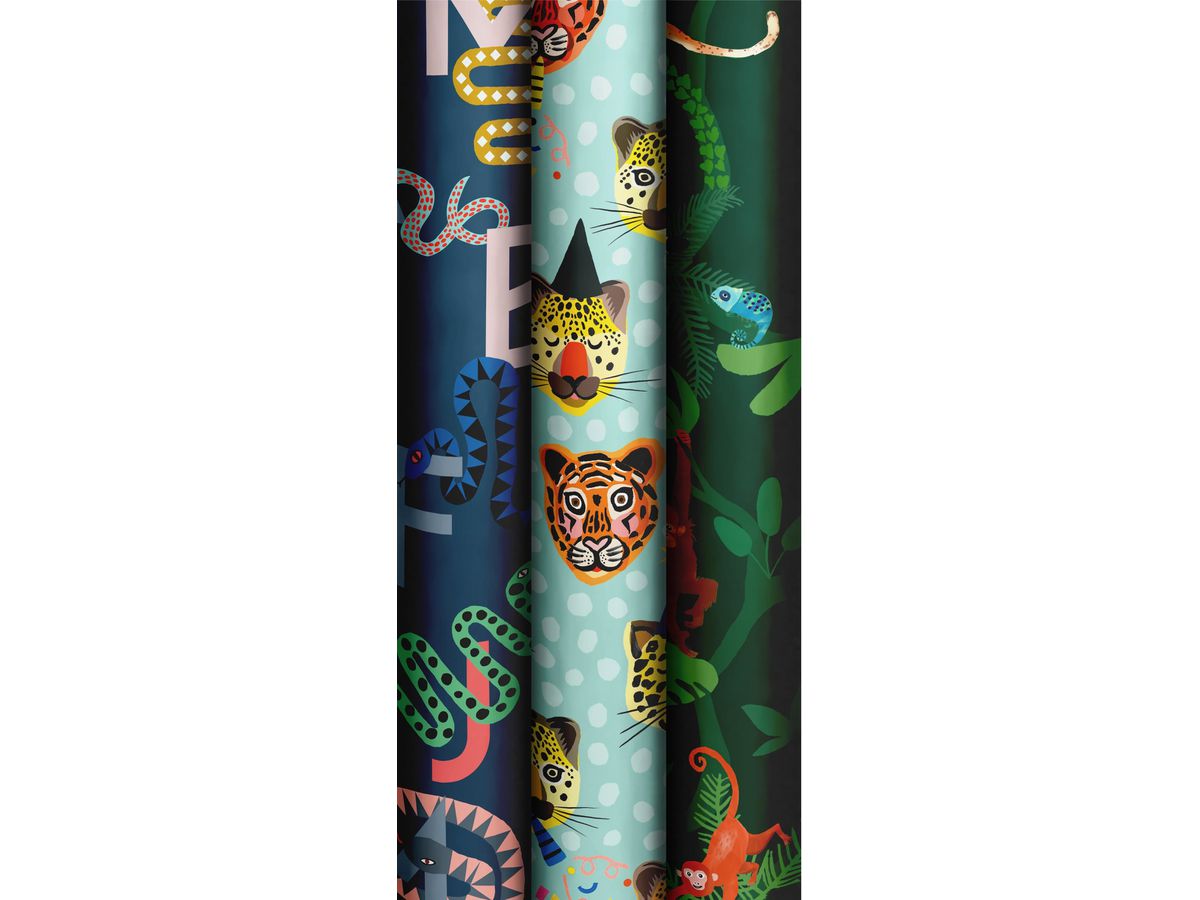Jungle Wrapping Paper Roll 70Cm X 2Mtrs