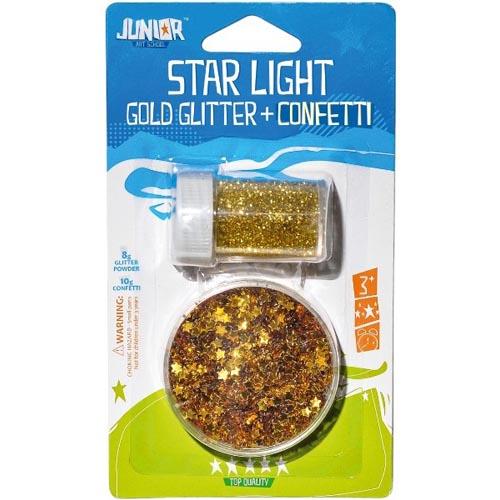 Glitter Powder+Confetti - (Gold)