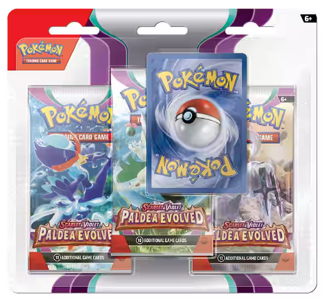 Pokemon Tcg Scarlet & Violet—Paldea Evolved Three-Booster Blister