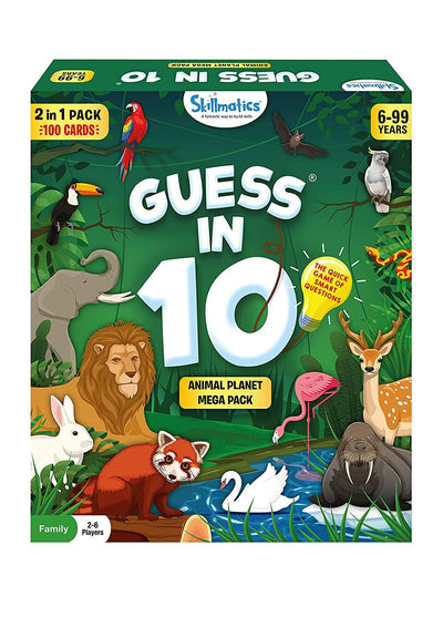Guess In 10 Animal Planet Mega Pack - Family Card Game 