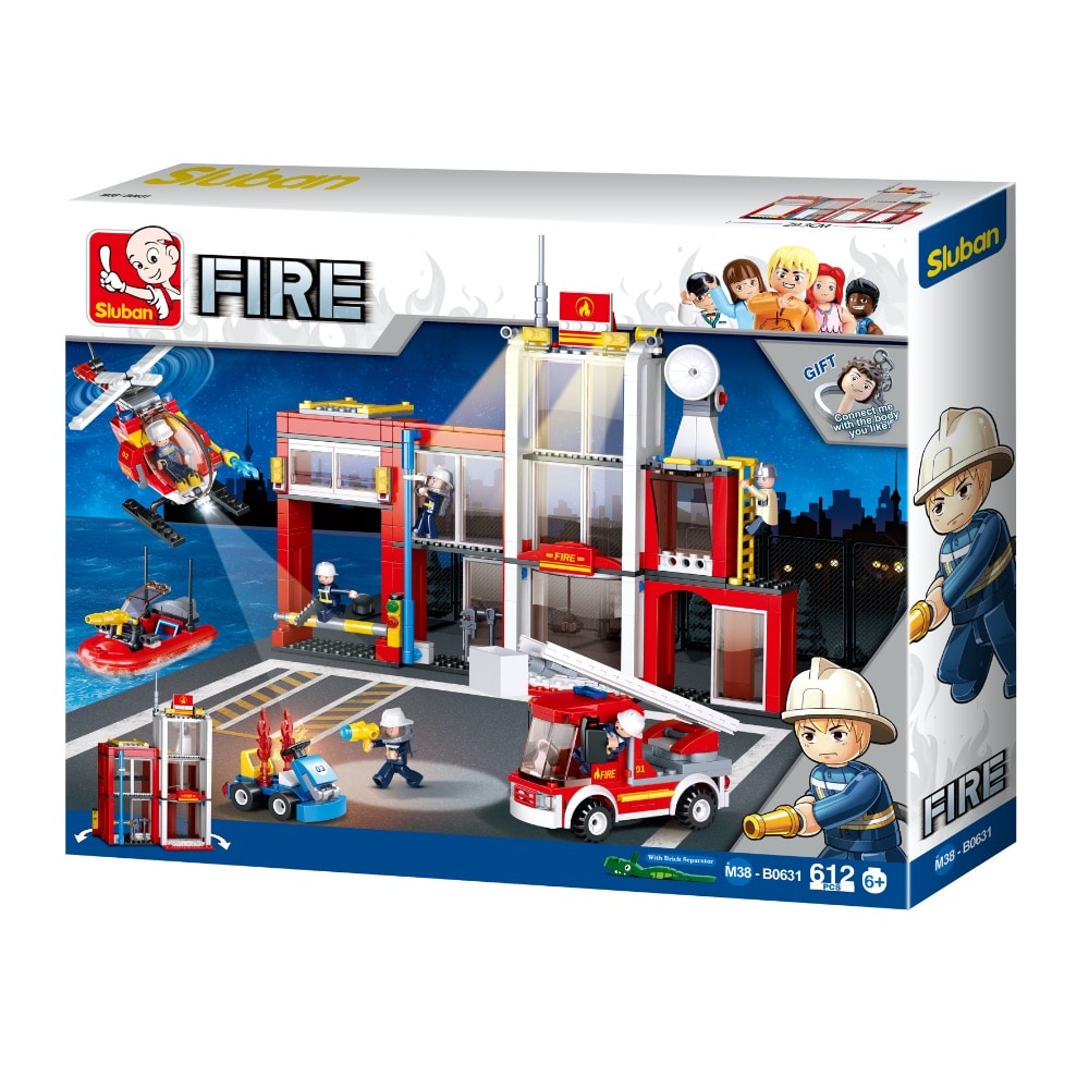 Fire Station X 612 Pcs Bricks