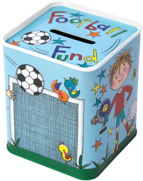 Tin Money Box – Football Fund