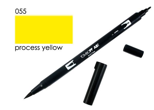 Tombow Dual Brush Pen Process Yellow 055