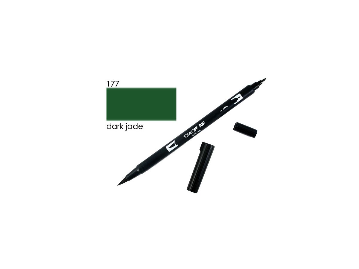 Tombow Dual Brush Pen Dark Jade 177