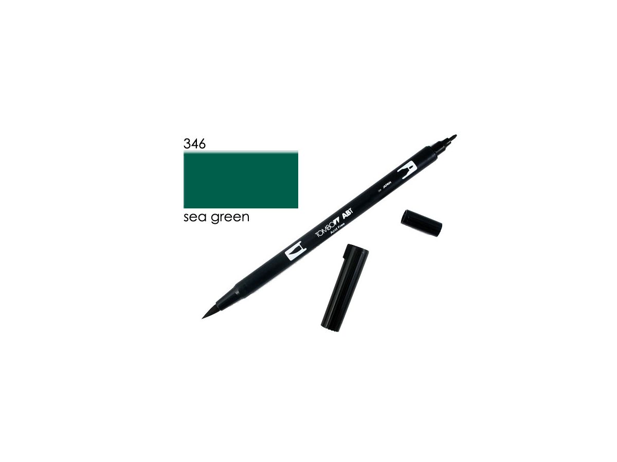 Tombow Dual Brush Pen Sea Green 346