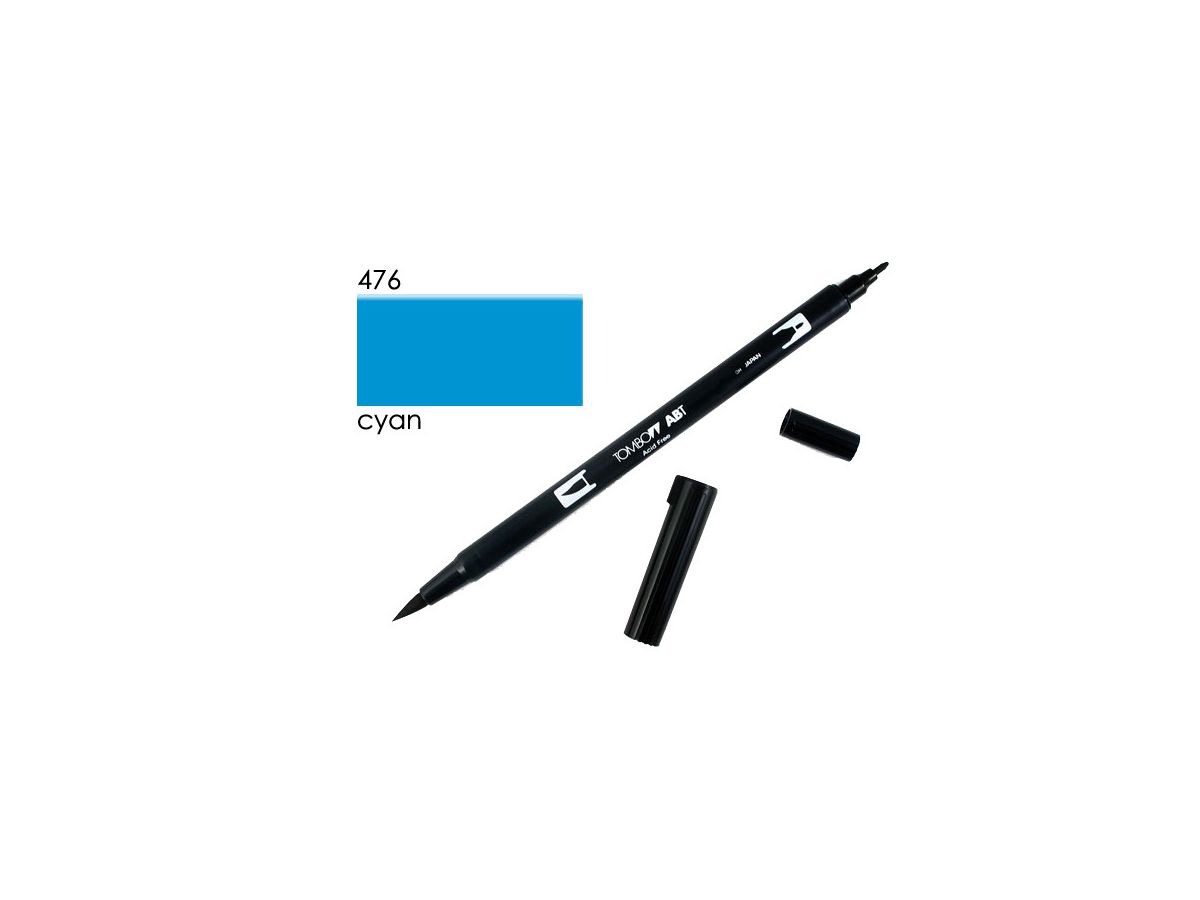 Tombow Dual Brush Pen Cyan 476