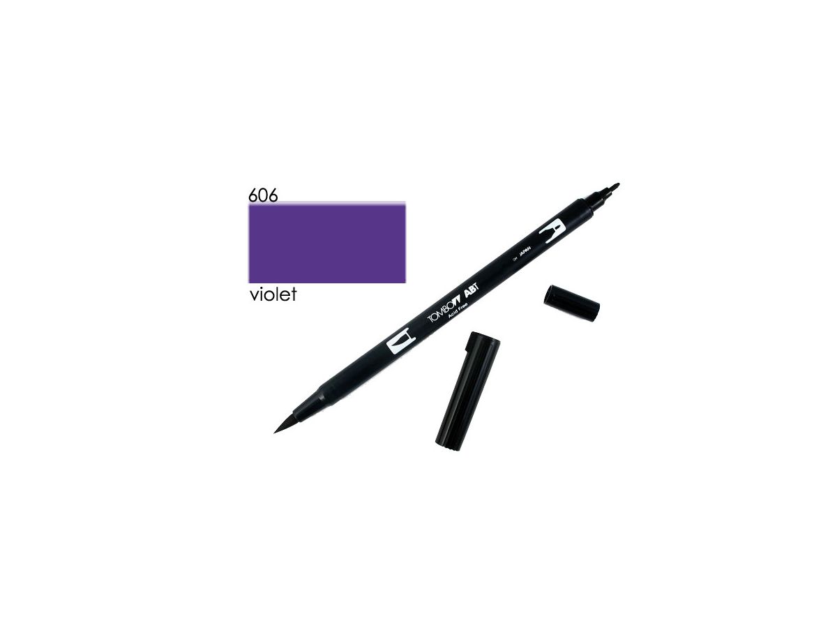 Tombow Dual Brush Pen Violet 606