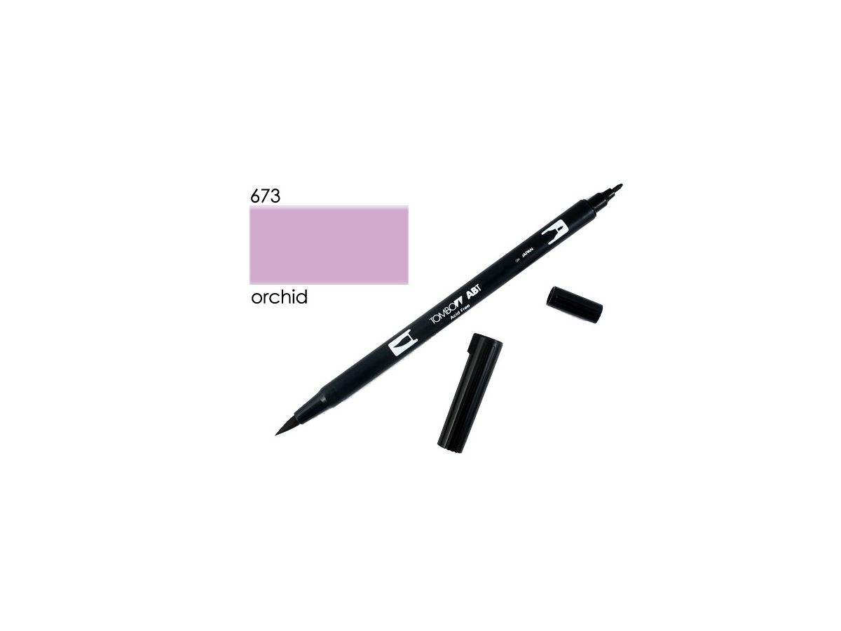 Tombow Dual Brush Pen Orchid 673