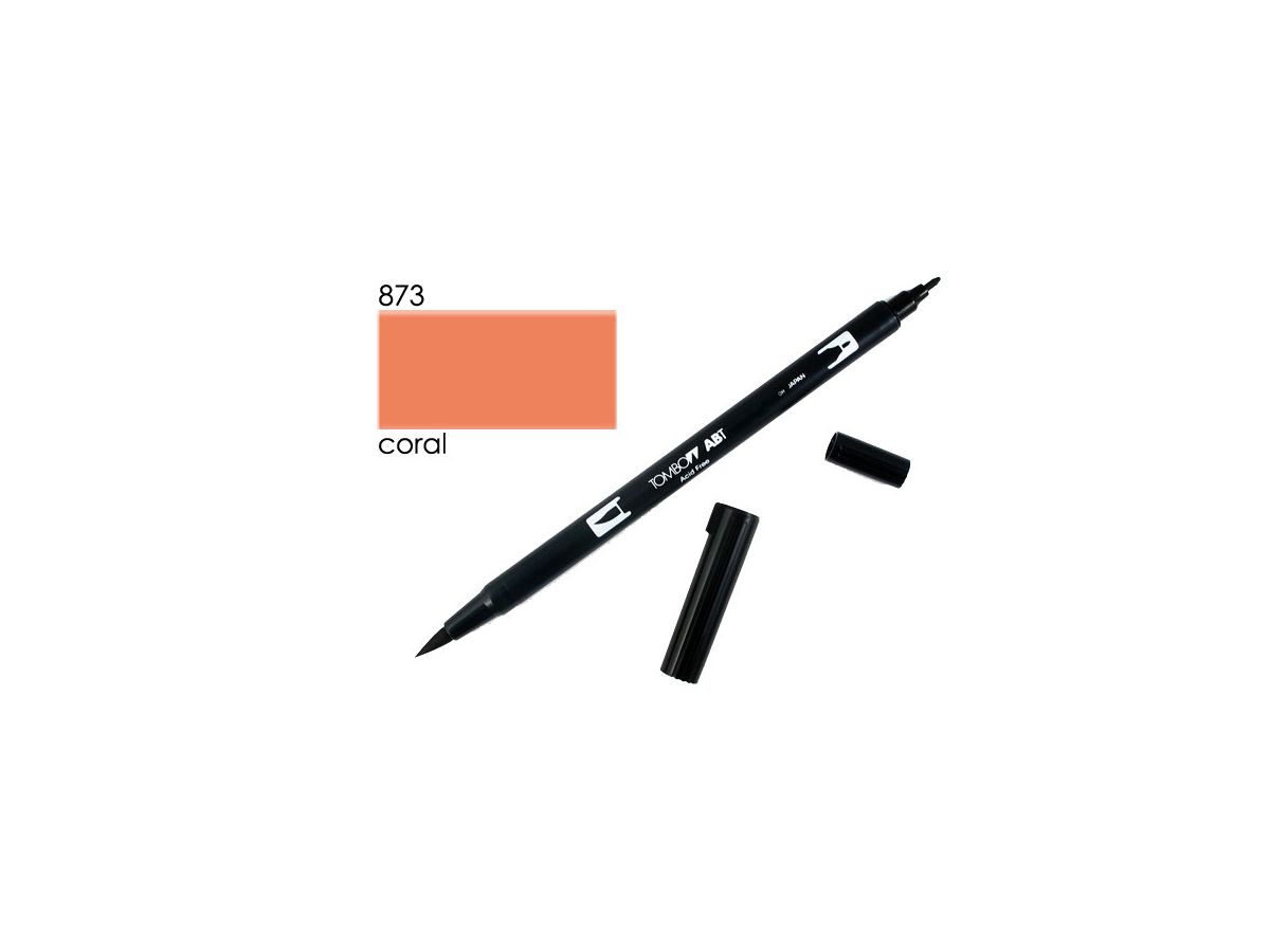 Tombow Dual Brush Pen Coral 873