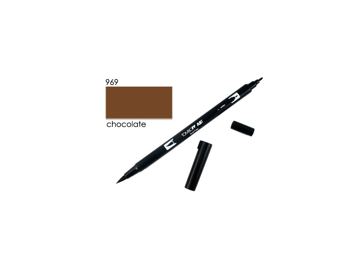 Tombow Dual Brush Pen Chocolate 969