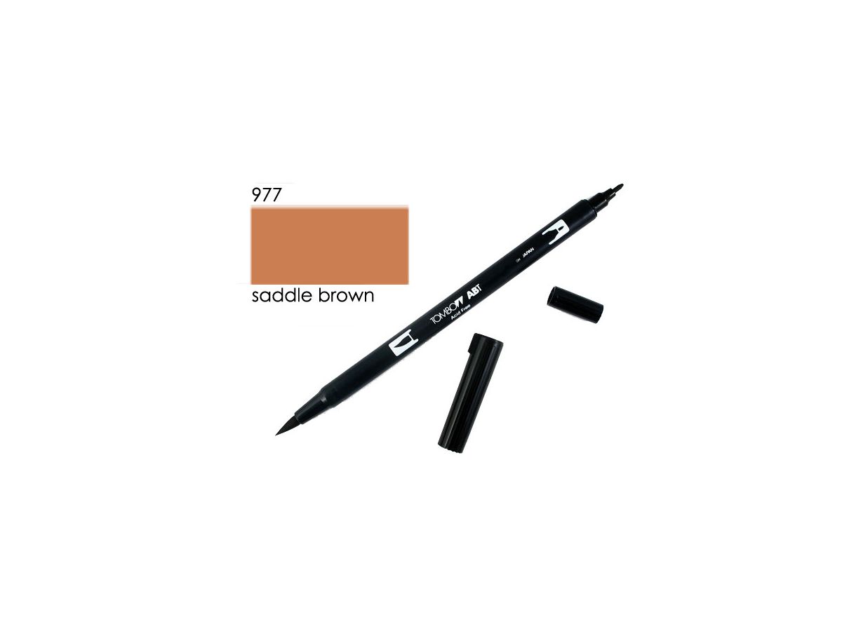 Tombow Dual Brush Pen Saddle Brown 977