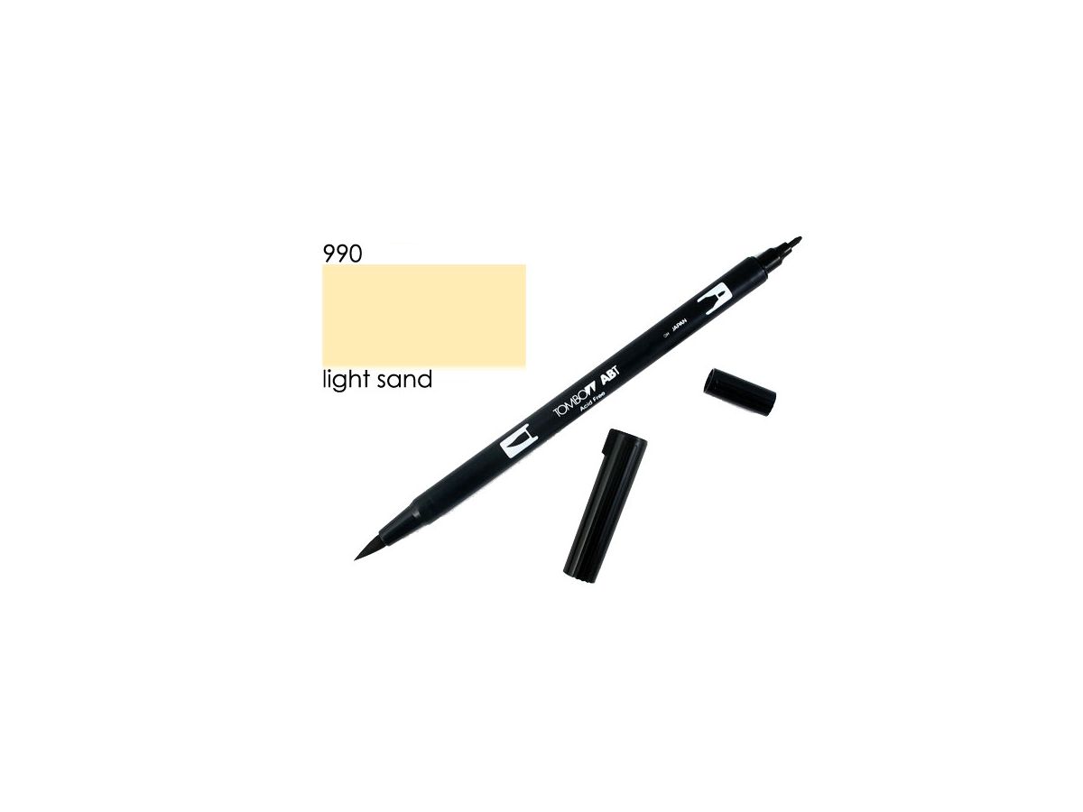 Tombow Dual Brush Pen Light Sand 990