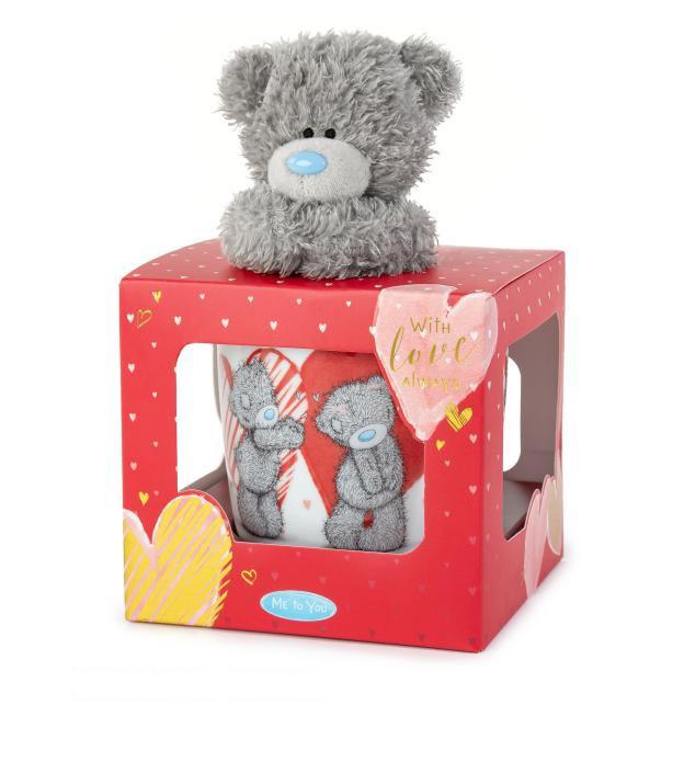Love Heart Mug & Tatty Teddy Gift Set