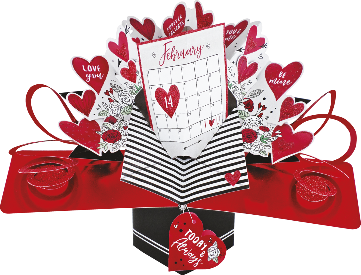Valentine Card - 3D Pop Up - Love You - Today & Always