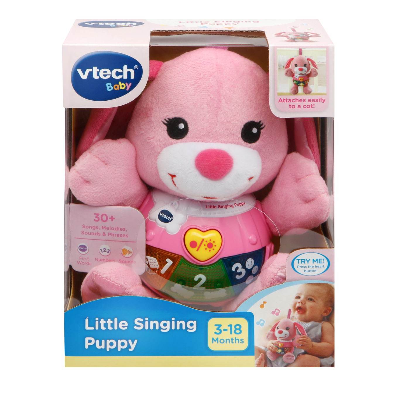Vtech Baby Plush Little Puppy Pink