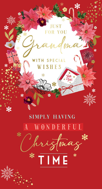 Just For You Grandma With Special Wishes