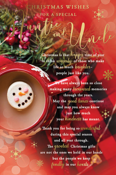 Christmas Wishes For A Special Auntie And Uncle