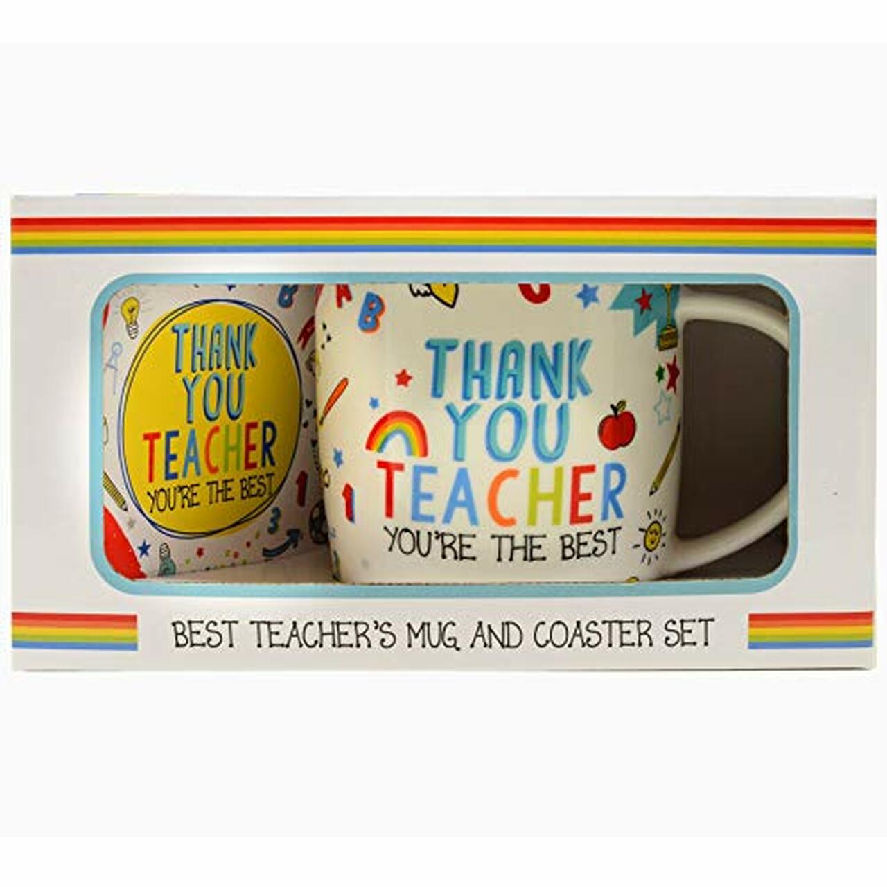 Mug And Coaster - Thank You Teacher