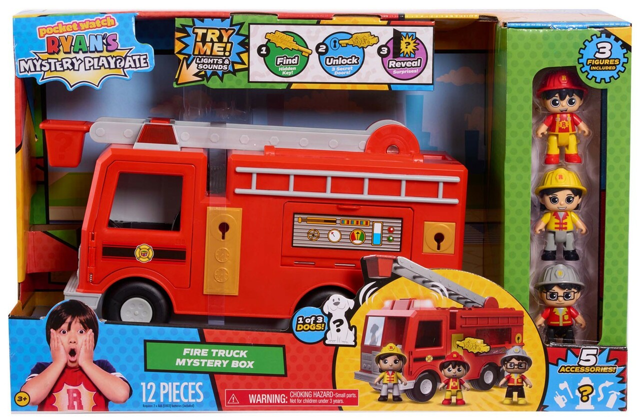 Ryan’S Mystery Playdate Fire Truck Mystery Box