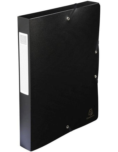 Elasticated Box File A4 40Mm Black