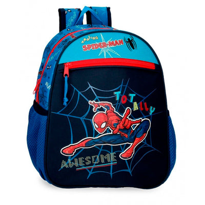Backpack Spiderman Totally Awesome 33Cm - 1 Zip Smaller Than A4 Size