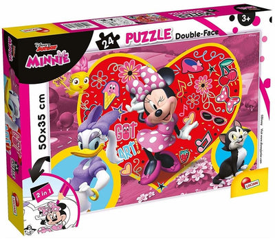 Double-Sided Puzzle Minnie 24Pcs