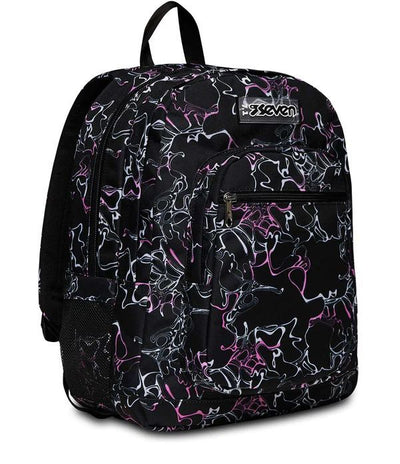 Seven Freethink Girl Rose Violet  Backpack 2 Large Compartments 