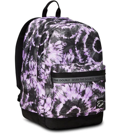 Seven Magic Violet Backpack 2 Large Compartments - Free Wireless Earphones