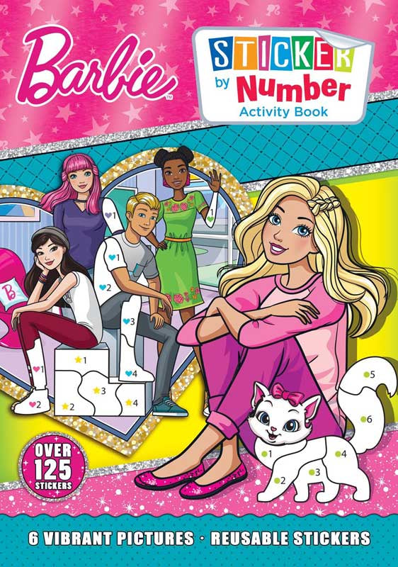Barbie Sticker By Number Activity Book
