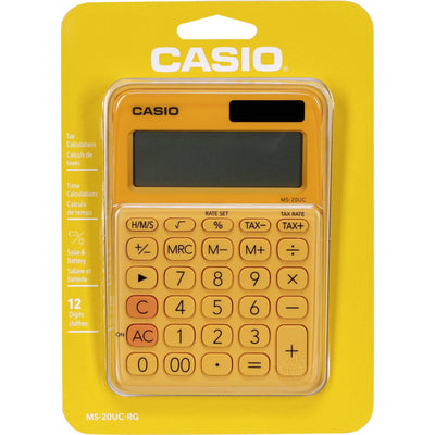 Casio 12 Digits - Orange Colour