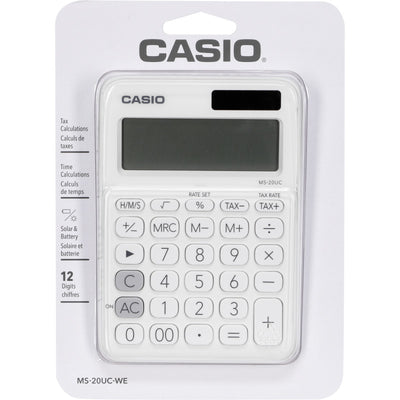 Casio 12 Digits - White Colour