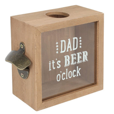 Wooden Money Box - Dad It` S Beer O` Clock