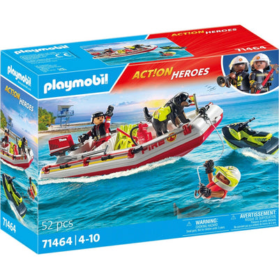 Playmobil City Action Fireboat With Aqua Scooter - 71464