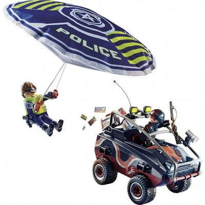 Playmobil City Action Police Parachute With Amphibious Vehicle 70781
