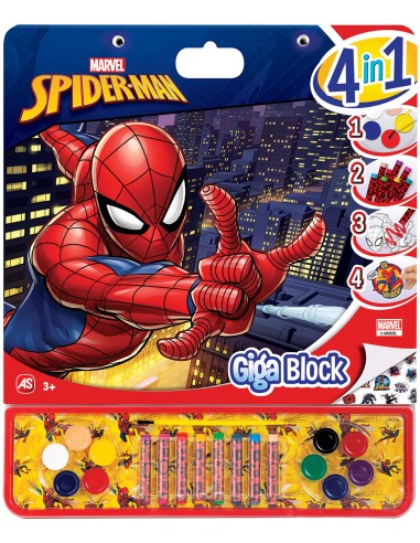 Giga Block Drawing Set Marvel Spiderman 4 In 1