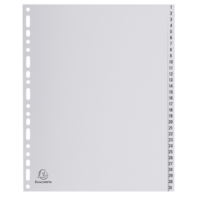 Numbered Dividers 1-32