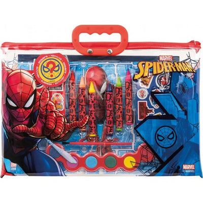 Drawing Set Marvel Spiderman Transparent Bag