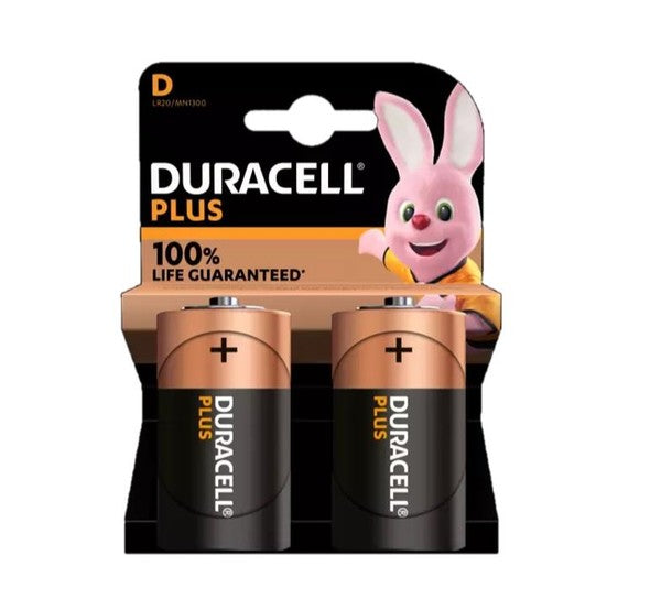D Duracell Plus +100% Extra Life