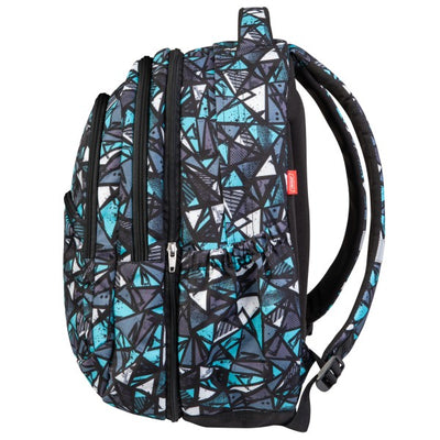 Backpack 2In1 Curved Triangulum - Large 3 Zip Fit A4