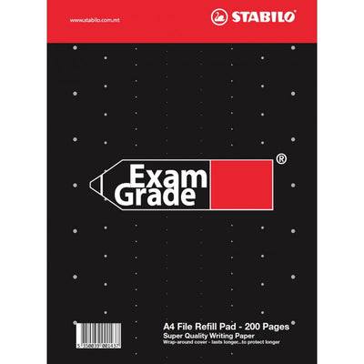 Exam Grade A4 File Refill Pad - 200 Pages